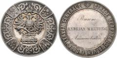 Römisch Deutsches Reich Lombardei und Venetien Franz Josef I. 1848-1916. Franz Josef I. 1848-1916. Silbermedaille v. Karl Radnitzky o.J. (1859) auf den Ausbau der Lombardo-venetianischen und zentralit