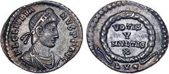 Roman Coins Julian II. Silver Siliqua (1.96 g), AD 360-363. Lugdunum, AD 360/1. FL CL IVLIANVS P F AVG, diademed, draped and cuirassed bust of Julian II right. Reverse: VOTIS / V / MVLTIS / X in four 