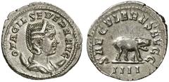ROMAN COINS ROMAN EMPIRE OTACILIA SEVERA, wife of Philip I Arabs, 244-249 Antoninianus, special issue celebrating the thousandth anniversary of Rome, 248. AR 3.20 g. OTACIL SEVERA AVG Draped, diademed