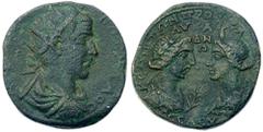 Ancient Coins Cilicia, Seleuceia ad Calycadnum. Trebonianus Gallus. Æ (18.00 g), AD 251-253 ΑΥ Κ ΓΑ ΙΟΥΛΙ ΤΡEΒΩ ΓΑΛΛΟC, radiate, draped and cuirassed bust of Trebonianus Gallus right. Reverse: CEΛEΥΚE