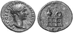 ANCIENT COINS ROMAN COINS IMPERIAL COINAGE SPECIAL COLLECTION OF FRACTIONAL BRONZE COINS TRAIANUS, 98-117 No.: 226 Estimate: $ 180 d=18 mm Semis(?). AE 2.98 g. IMP CAES NERVA TRAIAN AVG Laureate head 