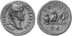 ANCIENT COINS ROMAN COINS IMPERIAL COINAGE SPECIAL COLLECTION OF FRACTIONAL BRONZE COINS ANTONINUS PIUS, 138-161 No.: 234 Estimate: $ 800 d=19 mm Quadrans, about 140-144. AE 3.06 g. ANTONINVS AVG - PI