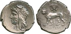 ANCIENT COINS. GREEK COINS. Siculo-Punic (c.360 B.C.), Silver Tetradrachm, 17.28g, 10h. Head of Queen Dido facing to left, wearing an Asiatic headdress, bound with a palmette-embroidered band. Rev. Li