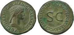 ANCIENT COINS.ROMAN COINS. Mint of Rome unless otherwise stated. Agrippina Snr. (the Elder) (wife of Germanicus, mother of Caligula, d. A.D. 33), Æ Sestertius, 27.67g, 7h.Struck under Claudius, A.D. 4