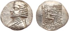 ANCIENT COINS, KINGS OF PARTHIA, Parthian Kingdom. Mithradates IV (58/7-55 BC). Billon Tetradrachm, 15.54g, Seleukeia on the Tigris, c.58/7 BC. Diademed bust of Mithradates IV left. Rev. Archer seated