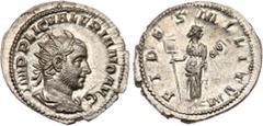 ANCIENT COINS, KINGS OF SASANIA, Sasanian Kingdom. Valerian I (Roman Emperor and opponent of Shapur I, AD 253-260). Silver Antoninianus, 3.34g, Viminacium, 1st emission, AD 253. IMP P LIC VALERIANO AV
