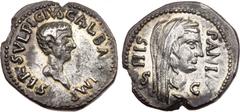 Ancient Coins, ROMAN EMPIRE Galba. Silver Denarius (3.24 g), AD 68-69. Carthage. SER SVLPICIVS GALBA IMP, bare head of Galba right. Rev. HIS-PANIA, S C across field, veiled head of Hispania right. (RI
