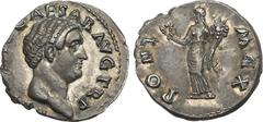 Ancient Coins, ROMAN EMPIRE Otho. Silver Denarius (2.99 g), AD 69. Rome. [IMP OTHO] CAESAR AVG TR P, bare head of Otho right. Rev. PONT MAX, Ceres standing facing, head left, holding grain ears and co