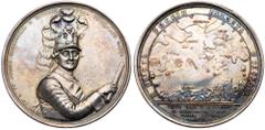 Russian Coins Medal. Silver. 91.5 mm. 255.2 gm. By J.B. Gass. Count Alexey Grigorievich Orlov. Award Medal of the Admiralty Collegium, 1770. Diakov 153.1, Reichel 4469, Tiregal 107. Uniformed half-len