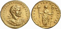 ROMAN COINS ROMAN EMPIRE CLAUDIUS II GOTICUS, 268-270. No.: 386 Estimate: $ 25000 d=38 mm CLAUDIUS II GOTICUS, 268-270. Medallion of 7,5 aurei, gold, Milan, about 268. AV 39.19 g. .IMP. C. M. AVR. L. 