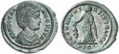 ROMAN COINS ROMAN EMPIRE AN INTERESTING GROUP OF RARE TETRARCHIC NUMMI AND FRACTIONS No.: 434 Estimate: $ 170 d=20 mm HELENA, mother of Constantine I, †328. Nummus, Treveri, 327-328. AE 2.89 g. FL HEL