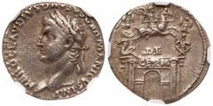 Roman Imperial Coinage Nero Claudius Drusus. Silver Denarius (3.74 g), died 9 BC. Lugdunum, under Claudius, AD 41/2. NERO CLAVDIVS DRVSVS GERMANICVS IMP, laureate head of Nero Claudius Drusus left. Re