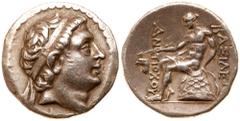 Greek Coinage Seleukid Kingdom. Antiochos III. Silver Tetradrachm (16.95 g), 223-187 BC. Uncertain mint in western Asia Minor, perhaps Kyme, probably ca. 203 BC. Diademed head of Antiochos III right. 