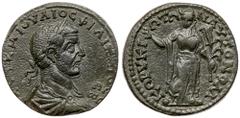 Roman Imperial Coinage Philip I. Æ 30 mm (14.44 g), AD 244-249. Corycus in Cilicia. AYT K M IOYΛIO? ΦIΛIΠΠOC C/EB, Laureate, draped and cuirassed bust of Philip I right. Reverse: KΩPYKI-ΩTΩ-N AYTONOM,