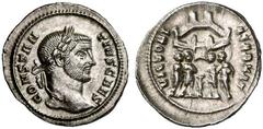 ROMAN COINS Mint Rome, if not otherwise mentioned. ROMAN EMPIRE CONSTANTIUS I CHLORUS, Caesar 293-305 Argenteus, 294. AR 2.96 g. CONSTAN-TIVS CAES Laureate head r. Rev. VICTORI-A SARMAT The four tetra