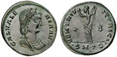 ROMAN COINS Mint Rome, if not otherwise mentioned. ROMAN EMPIRE GALERIA VALERIA, wife of Galerius Caesar, †315 Nummus, Thessalonica, about 308-311. AE 5.91 g. GAL VALE-RIA AVG Laureate, diademed and d