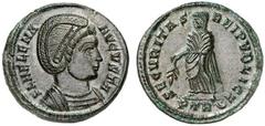 ROMAN COINS Mint Rome, if not otherwise mentioned. ROMAN EMPIRE HELENA, mother of Constantine I, †328 Nummus, Treveri, about 326. AE 3.26 g. FL HELENA - AVGVSTA Draped and diademed bust r. Rev. SECVRI