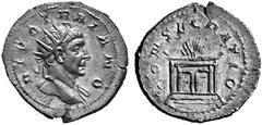 Ancient Coins ROMAN EMPIRE Divus Trajanus. Under Trajan Decius. No.: 261 Schätzwert/Estimation: CHF 250.- Antoninian 250/251, Milan. DIVO TRAIANO Head of deified Trajan with radiant crown to r. Rev. C