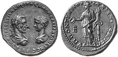 Ancient Coins ROMAN EMPIRE Macrinus and Diadumenian. No.: 292 Schätzwert/Estimation: CHF 200.- Aes, Marcianopolis. Both busts facing each other, Macrinus, laureate, m draped and cuirassed; Diadumenian