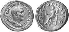 THE LAKEVIEW COLLECTION OF ANCIENT COINS COINS OF THE ROMAN EMPIRE ... Pupienus, April - June 238. No.: 6805 Schätzwert/Estimate: CHF 350.- d=20 mm Denarius, Rome. IMP C M CLOD PVPIENVS AVG Draped and