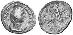 THE LAKEVIEW COLLECTION OF ANCIENT COINS COINS OF THE ROMAN EMPIRE ... Mariniana. No.: 6931 Schätzwert/Estimate: CHF 100.- d=22 mm Antoninianus after 253, Rome. Veiled bust r. Rev. Peacock flying r. c