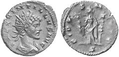 THE LAKEVIEW COLLECTION OF ANCIENT COINS COINS OF THE ROMAN EMPIRE ... Quintillus, 270. No.: 6962 Schätzwert/Estimate: CHF 75.- d=20 mm Antoninianus, Milan. Radiate bust r. Rev. Fides with two ensigns