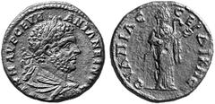 Ancient Coins from other Consignments ROMAN EMPIRE Caracalla, 197-217. No.: 4592 Schätzwert/Estimation: CHF 200.- Aes, Serdica/Thrace. Draped, cuirassed bust, laureate, to r. Rev. Hygieia standing to 