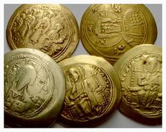 ANCIENT COINS OTHER CONSIGNMENTS Lots Byzantine Empire No.: 199 Schätzwert/Estimation: CHF 750.- Constantine X, 1059-1067. Histamenon nomisma, Constantinoplis. (2). Romanus IV with Michael VII, Consta