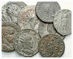 ANCIENT COINAGE ROMAN EMPIRE Lots No.: 5641 Schätzwert/Estimate: CHF 175.- Volusian. As (Concordia). Aemilian. Antoninianus (Mars). Valerian I. Antoninianus (Virtus). Gallienus. Antoninianus (Virtus).
