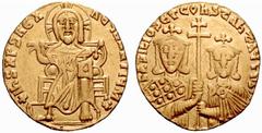 ANCIENT COINS BYZANTINE EMPIRE ... Basil I, 867-886, with Constantine. No.: 739 Schätzwert/Estimate: CHF 250.- Basil I, 867-886, with Constantine. Solidus 868/879. Similar to before. 4,37 g. Sear 1704