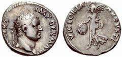 ANCIENT COINAGE SPECIAL COLLECTION OF ROMAN IMPERATORS AND EMPERORS ROMAN EMPIRE Vitellius, April – December 69 No.: 1542 Schätzwert/Estimate: CHF 200 Denarius March-July 69, Lugdunum. A VITELLIVS – I