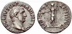 ANCIENT COINAGE SPECIAL COLLECTION OF ROMAN IMPERATORS AND EMPERORS ROMAN EMPIRE Vitellius, April – December 69 No.: 1544 Schätzwert/Estimate: CHF 150 Denarius late April-20 December 69, Rome. A VITEL