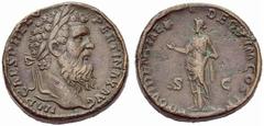 ANCIENT COINAGE SPECIAL COLLECTION OF ROMAN IMPERATORS AND EMPERORS ROMAN EMPIRE Pertinax, 1 January – 28 March 193. No.: 1724 Schätzwert/Estimate: CHF 400 Sestertius 193, Rome. IMP CAES HELV – PERTIN