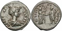 Geta. As Caesar, A.D. 198-209. AR denarius (20 mm, 3.20 g, 12 h). Laodicea, under Septimius Severus and Caracalla, A.D. 198. L SEPTIMIVS GETA CAES, bare-headed, draped and cuirassed bust of Geta right