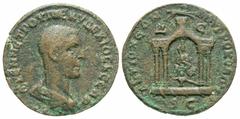 Roman Provincial Coins Syria, Seleucis and Pieria. Antiochia ad Orontem. Herennius Etruscus. As Caesar, A.D. 250-251. Æ octassarion (29 mm, 17.28 g, 12 h). ЄPЄNN ЄTPOV MЄ KV ΔЄKIOC KЄCAP, bare-headed 