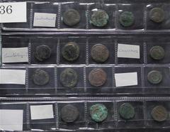 Coins - Ancient Romeins - Romain - Roman Lot of 8 bronze coins Constans, Constantine I & Constantius II - To be examined B to TTB