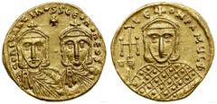 STAROŻYTNOŚĆ Solidus, 764-773, Konstantynopol; Aw: Popiersia Konstan...Konstantyn V, Leon III i Leon IV (751–775), Solidus, 764–773, Konstantynopol; Aw: Popiersia Konstantyna V i Leona IV na wprost, p