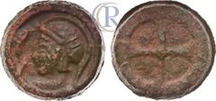 Ancient and Islamic coins Древняя Греция. Асс. Скифия. Ольвия. 480-470 гг. до н.э. AE, 369г. Greek Coins. Skythia. Olbia. AES Grave c. 480-470 B.C. AE Аверс: голова Афины в аттическом шлеме влево. На 