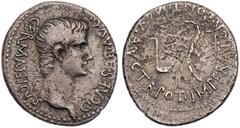 RÖMISCHE PROVINZIALPRÄGUNGEN KAPPADOKIEN KAISAREIA / CAESAREA Caligula, 37-41 n. Chr. AR-Drachme Vs.: C CAESAR AVG GERMANICVS, Kopf n. r., Rs.: IMPERATOR PONT MAX AVG TR POT, Simpulum und Lituus Gansc
