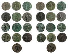 RÖMISCHE PROVINZIALPRÄGUNGEN LOTS MOESIA INFERIOR AE-Prägungen aus DIONYSOPOLIS für Gordianus III. (2); MARKIANOPOLIS für Gordianus III. (4), Philippus I. mit Otacilia Severa (2); NIKOPOLIS für Gordia