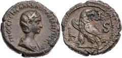 RÖMISCHE PROVINZIALPRÄGUNGEN ÄGYPTEN ALEXANDRIA Orbiana, Gemahlin des Severus Alexander, 225-227 n. Chr. BI-Tetradrachme 226/227 n. Chr. (= Jahr 6 des Severus Alexander) Vs.: drapierte Büste mit Diade