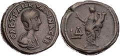RÖMISCHE PROVINZIALPRÄGUNGEN ÄGYPTEN ALEXANDRIA Tranquillina, Gemahlin des Gordianus III., 241-244 n. Chr. BI-Tetradrachme 241 n. Chr. (= Jahr 4 des Gordianus III.) Vs.: drapierte Büste mit Diadem n. 
