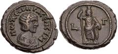 RÖMISCHE PROVINZIALPRÄGUNGEN ÄGYPTEN ALEXANDRIA Otacilia Severa, Gemahlin des Philippus I. Arabs, 244-249 n. Chr. BI-Tetradrachme 245/246 n. Chr. (= Jahr 3 des Philippus I.) Vs.: drapierte Büste mit D