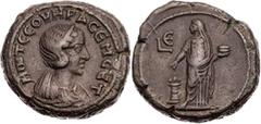 RÖMISCHE PROVINZIALPRÄGUNGEN ÄGYPTEN ALEXANDRIA Otacilia Severa, Gemahlin des Philippus I. Arabs, 244-249 n. Chr. BI-Tetradrachme 247/248 n. Chr. (= Jahr 5 des Philippus I.) Vs.: drapierte Büste mit D