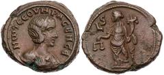 RÖMISCHE PROVINZIALPRÄGUNGEN ÄGYPTEN ALEXANDRIA Otacilia Severa, Gemahlin des Philippus I. Arabs, 244-249 n. Chr. BI-Tetradrachme 248/249 n. Chr. (= Jahr 6 des Philippus I.) Vs.: drapierte Büste mit D