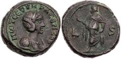 RÖMISCHE PROVINZIALPRÄGUNGEN ÄGYPTEN ALEXANDRIA Otacilia Severa, Gemahlin des Philippus I. Arabs, 244-249 n. Chr. BI-Tetradrachme 248/249 n. Chr. (= Jahr 6 des Philippus I.) Vs.: drapierte Büste mit D