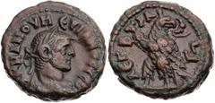 RÖMISCHE PROVINZIALPRÄGUNGEN ÄGYPTEN ALEXANDRIA Numerianus, 283-284 n. Chr. BI-Tetradrachme 284 n. Chr. (= Jahr 3) Vs.: gepanzerte und drapierte Büste mit Lorbeerkranz n. r., Rs.: Adler steht mit Kran