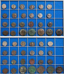 RÖMISCHE PROVINZIALPRÄGUNGEN ÄGYPTEN LOTS Lot MARCUS AURELIUS CAESAR: 3 Tetradrachmen, 2 Drachmen; MARCUS AURELIUS: 6 Tetradrachmen (davon eine ex Dattari); FAUSTINA MINOR: 5 Tetradrachmen; 3 Drachmen