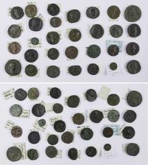 Römisches Kaiserreich, interessantes LOT von 29 Sestertii, Asses, Quadrantes und Dupondii, teils seltene Rückseiten: Claudius / Gegenstempel; Domitian / Fortuna; Lucius Verus / Victoria; Hadrian / Ann