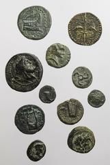 LYKIEN LOTS Lot AE-Prägungen aus Lykien: Oinoanda (1), Phaselis (3), Termessos minor (5), Xanthos (1), Lykische Dynasten/Perikles (1), teils selten 11 Stück ss